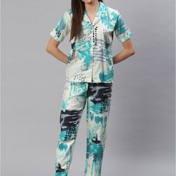 Cation Women Green Night Suits-image-66