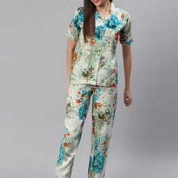 Cation Women Green Night Suits-picture-17