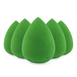 FEELHIGH Set Of 5 Makeup Blender Sponges - Green-24