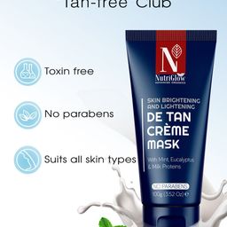Nutriglow Advanced Organics Set Of 2 Sustainable De Tan Mask & Sunscreen SPF 50 PA+++, 100ml Each image 2