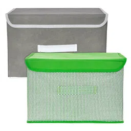 Kuber Industries Green & Grey 2 Pieces Self-Designed Multi-Utility Organisers image 4