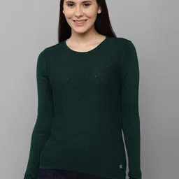 Allen Solly Woman Green Self Design Top-image-69