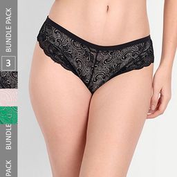 StyFun Pack Of 3 Self-Design Low-Rise Bikini Briefs-picture-6