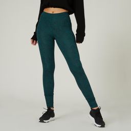 domyos Women Gym Cotton Legging 500- Green-picture-45
