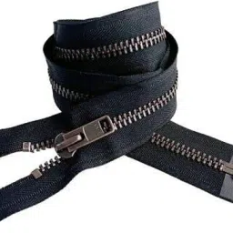 YKK Brass Zipper 24 Inch Open Black, Gold Brass Open-ended Zipper-image-4