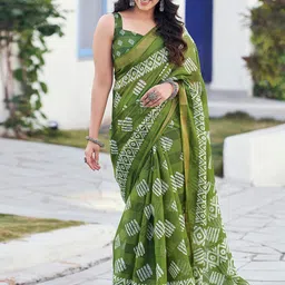 KALINI Batik Printed Bagh Sarees-38