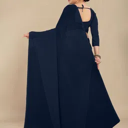 STAVA CREATION Pure Georgette Saree image 3