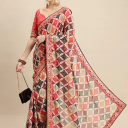 Anouk Ethnic Motifs Digital Printed Pure Georgette Saree-picture-11