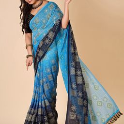 NIRMAL CREATION Ethnic Motifs Printed Saree image 4
