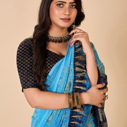 NIRMAL CREATION Ethnic Motifs Printed Saree image 5
