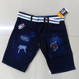 Solid Men Denim Blue Denim Shorts-image-41