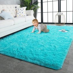 Light Blue Polyester Carpet-image-39