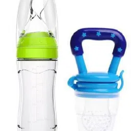 Baby Silicone Cerelac Food Feeder And Baby Fruit Nibbler -Combo Teether and Feeder-15