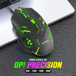 Intex Nova Gaming Wired Mouse | RGB Light & Max 3200 DPI Wired Right Handed Optical Gaming Mouse image 4