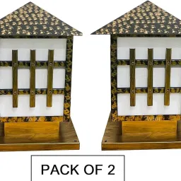 Waterproof Gold Antique Outdoor Gate Light for Pillar and Boundary Wall – Golden Antique Finish (Bulbnot Incl.) (2 Piece) Gate Light Outdoor Lamp-image-90