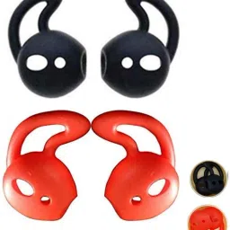 Crysendo Compatible with OnePlus Buds | Silicone Earbuds Eartips Earhooks Grip Case Cover In The Ear Headphone Cushion-image-21
