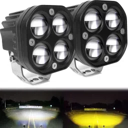 MotoWorks 4 Cree LED Lens Square Powerful Fog Light for Motorbike & Car Fog Lamp Motorbike LED (12 V, 40 W)-picture-13