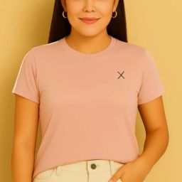 Women Solid Round Neck Nylon Black T-Shirt-image-112