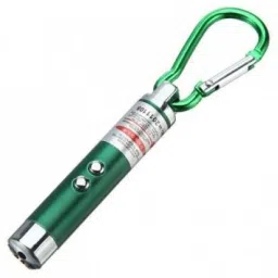 khilona bazar 3 In 1- LED Flashlight + Torch Keychain + Laser Pointer- Green (650 nm, Green)-29