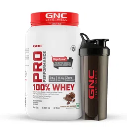 GNC Pro Performance 100% Whey Protein & Black Shaker 700 ml Combo, 2 lb Chocolate Supreme-picture-27