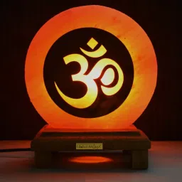 OM Himalayan Rock Salt Lamp for Positive Energy,Ideal for Home Decor Table Lamp-22
