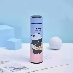 Smart water bottle with LED Temperature display logo panda 500 ml Water Bottle-image-55