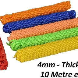 Nylon Cloth Hanging Rope - Pack of 6 Multicolor-24