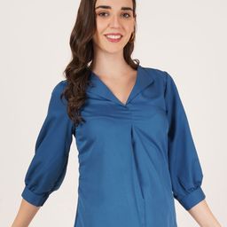 Brownverse Women V-Neck Regular Top-image-97
