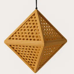 bamboo craft light dimond shade Ceiling Lights Lamp Shade image 3