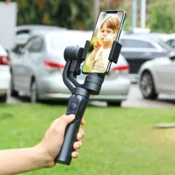 Enfogo ( 12 Years Warranty ) Smooth 4 Black 3-Axis Handheld Gimbal for Smartphone 3 Axis Gimbal for Mobile image 2