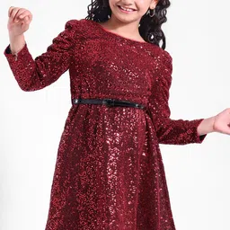 Hola Bonita Girls Embellished Blouson Dress-image-32