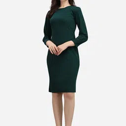 PURVAJA Women Green Bodycon Dress-image-35