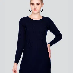 GOSHA & MAU Self Design Acrylic Jumper Dress-22