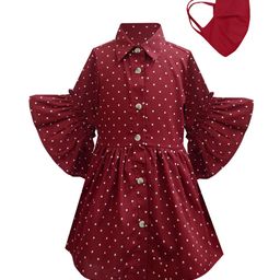 A T U N Maroon Dress-image-50