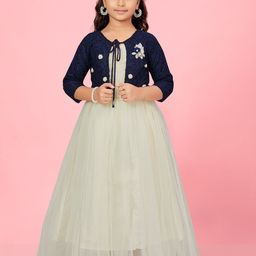 BAESD Girls Ruched Net Maxi Dress-image-98