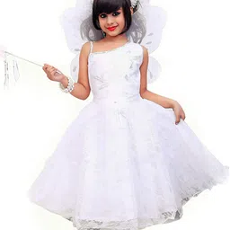 Kidling White Net Maxi Dress-picture-49