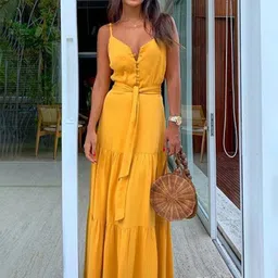 LULU & SKY Shoulder Straps Maxi Dress-15