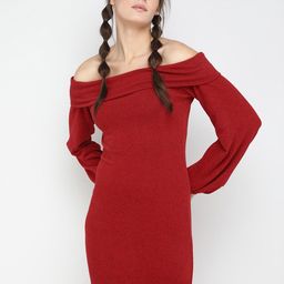 LULU & SKY Off-Shoulder Bodycon Mini Dress-image-23