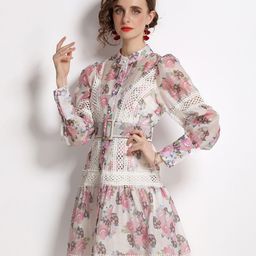 JC Collection Women Pink Floral Shirt Dress-image-19