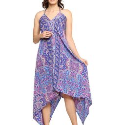 IKRASS Women Ethnic Motifs Printed Asymmetric Maxi Dress-picture-22