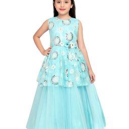 BETTY Girls Embellished Net Ruffle Gown-picture-15