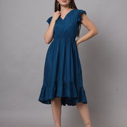 VINISHAA KLOTHING Fit & Flare Midi Dress-image-16