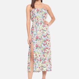 ALL WAYS YOU Floral Print Crepe A-Line Midi Dress-picture-28