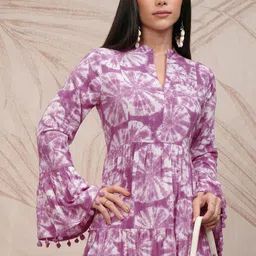 Vishudh Women Floral Printed Fit & Flare Midi Dress-image-68