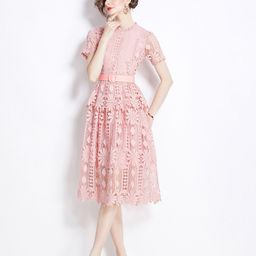 JC Collection Floral Self Design Fit & Flare Midi Dress-picture-45