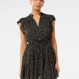 Forever New Flutter Sleeve Fit & Flare Mini Dress-image-5