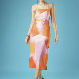 Globus Women Dyed Sheath Midi Dress-image-31