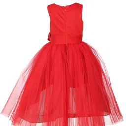 Samsara Couture Red Net Frock Dress-image-85