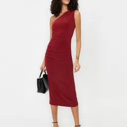 Trendyol One Shoulder Bodycon Midi Dress-picture-57