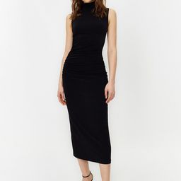 Trendyol High Neck Bodycon Midi Dress-picture-41